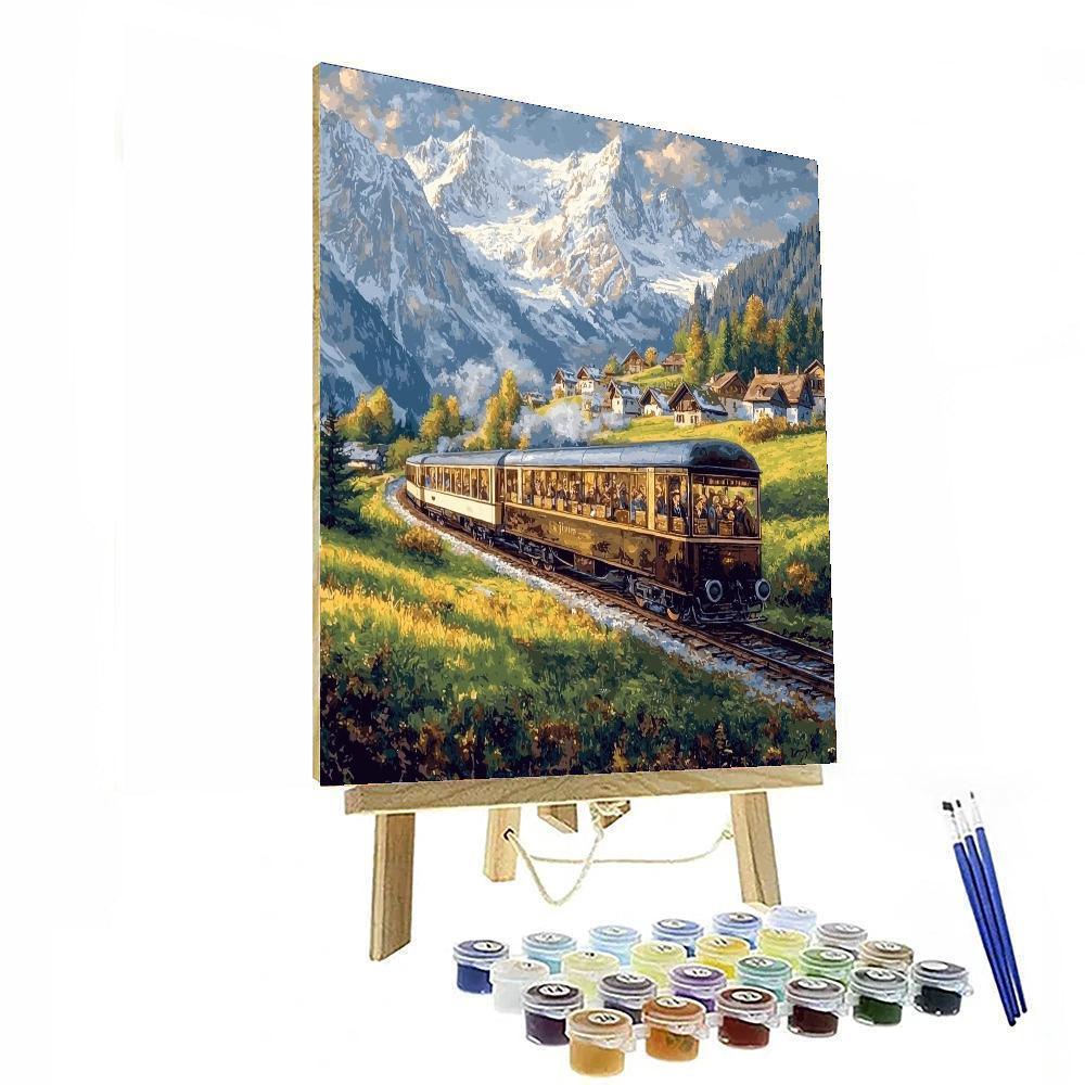 Gourmet Chocolate Train - Montreux Paint By Numbers