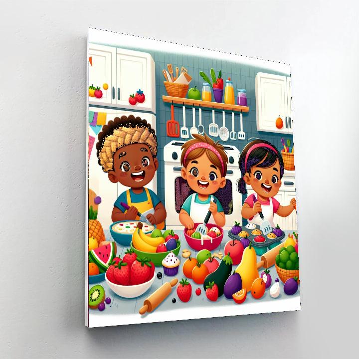 Culinary Creativity Number Painting