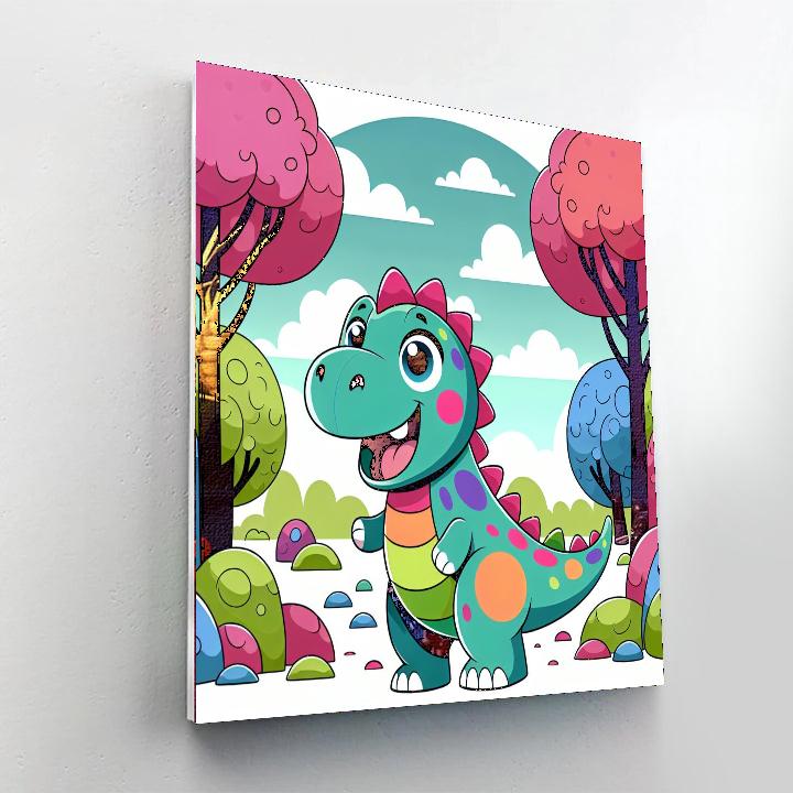 Energetic Dinosaur Paint By Numbers Kits