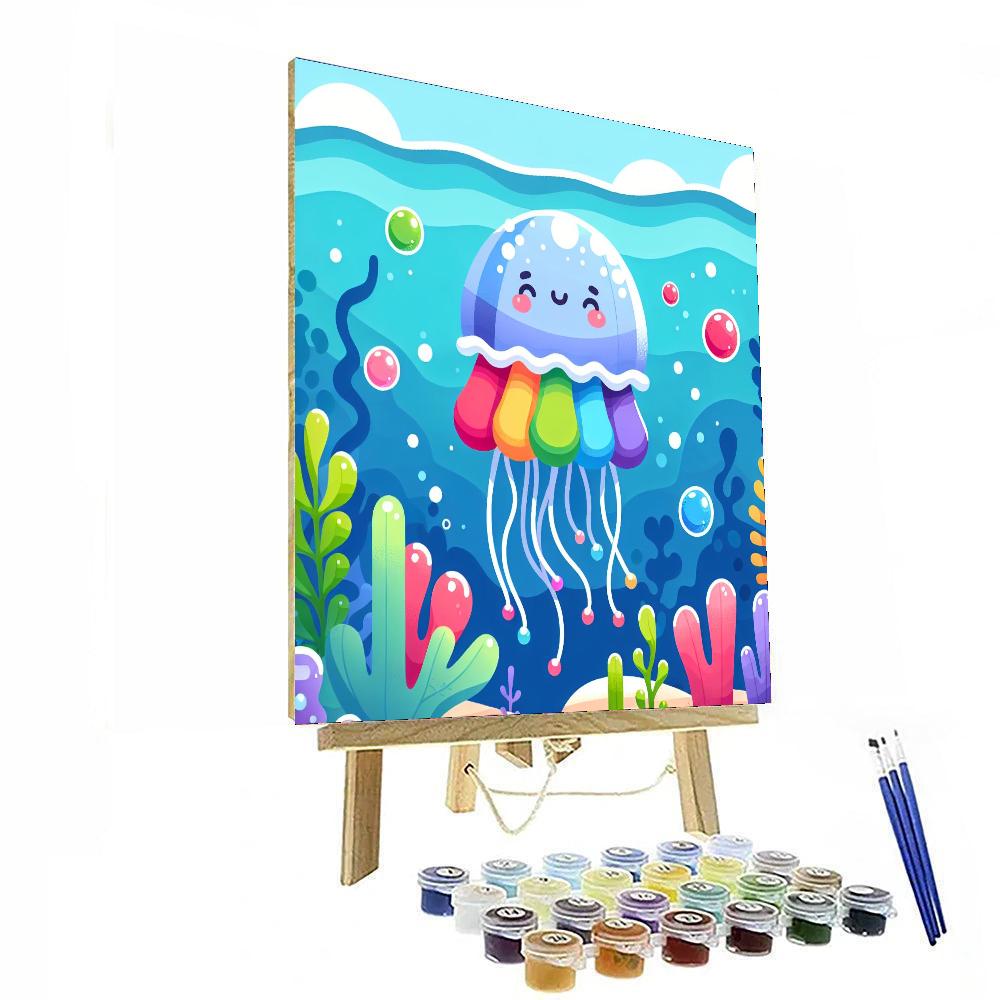 Joyous Jellyfish Paint By Numbers Art
