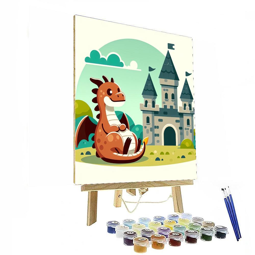Medieval Dragon's Tale Number Painting