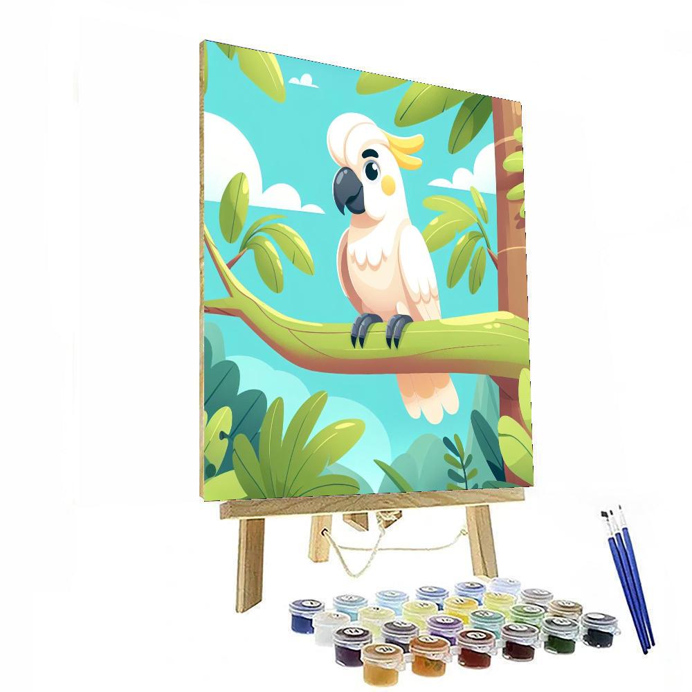 Curious Cockatoo Paint By Numbers Art