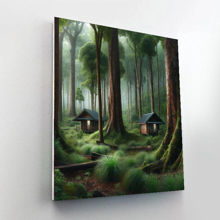 Rustic Woodland Getaway Paint By Numbers