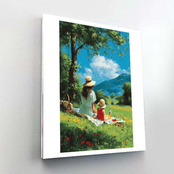 Picnic Of Motherly Delight DIY Paint By Numbers