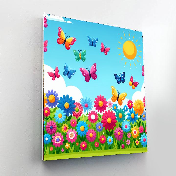 Fluttering Butterfly Wonderland Paint By Number