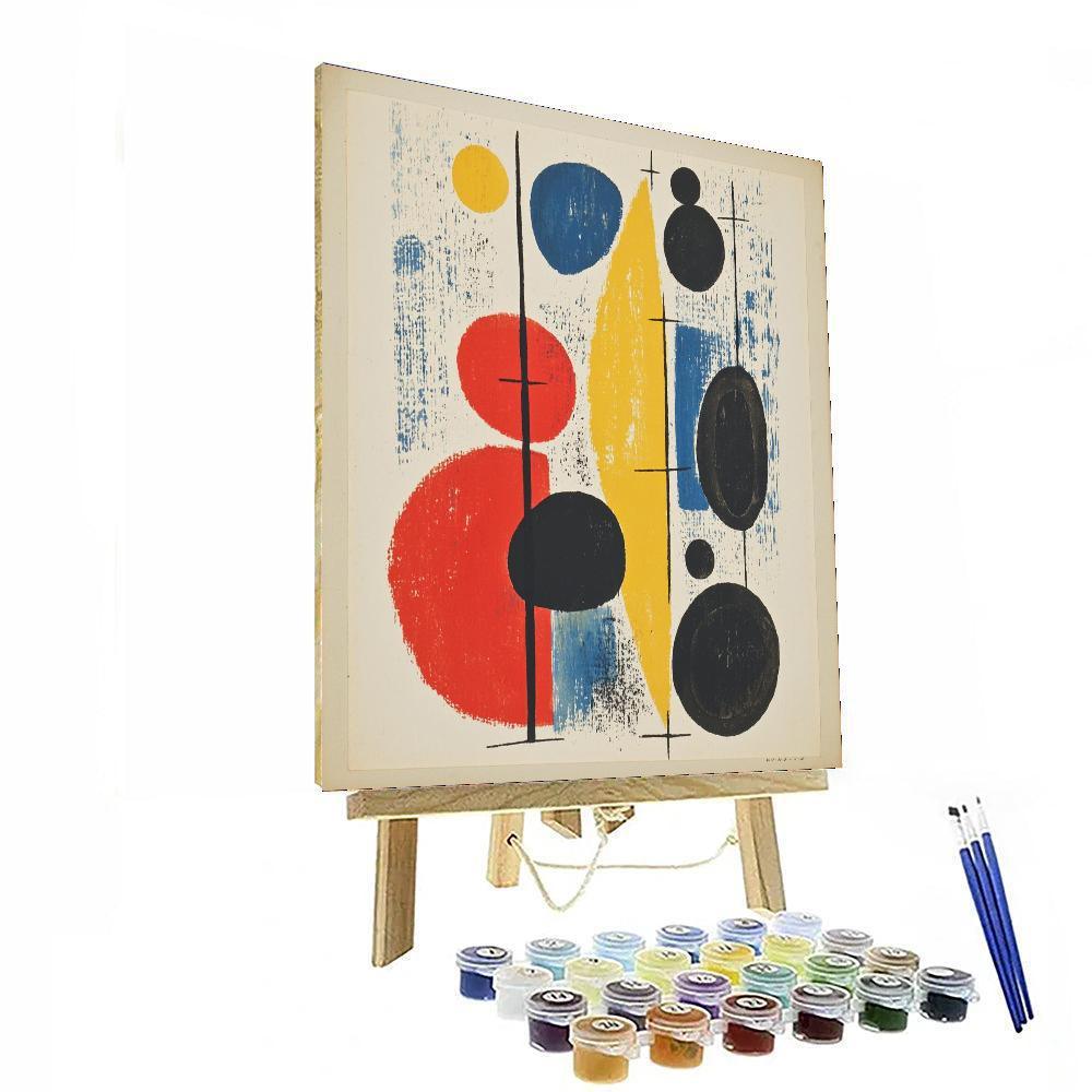 Joan Miró Inspired Joyful Explorations  Numbered Painting Kits