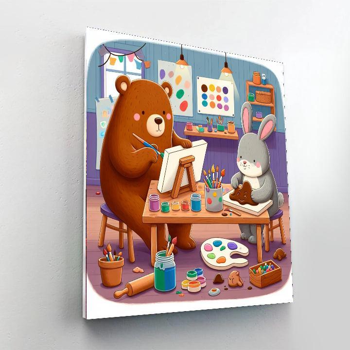 Artistic Animal Friends Paint By Number