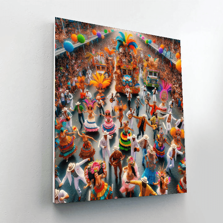 Carnival Of Barranquilla - Colombia Number Painting