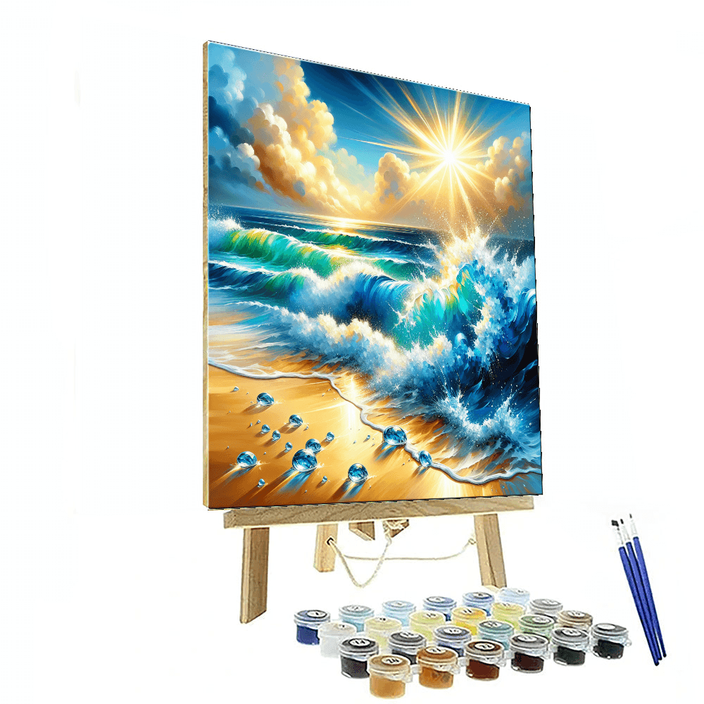 Radiant Ocean Waves Paint By Numbers