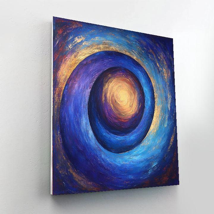 Mark Rothko Inspired Abstract Galaxy  Number Painting