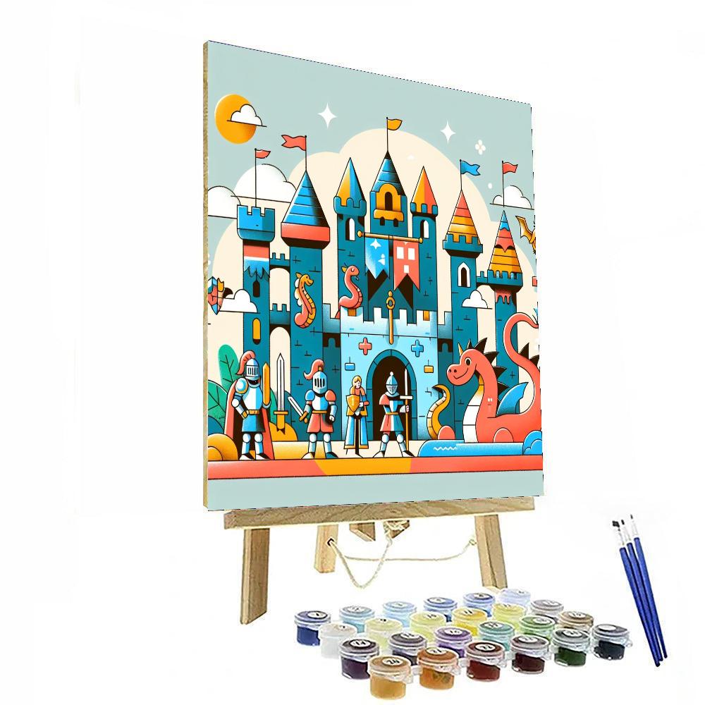 Fairytale Fortress Paint By Numbers Art