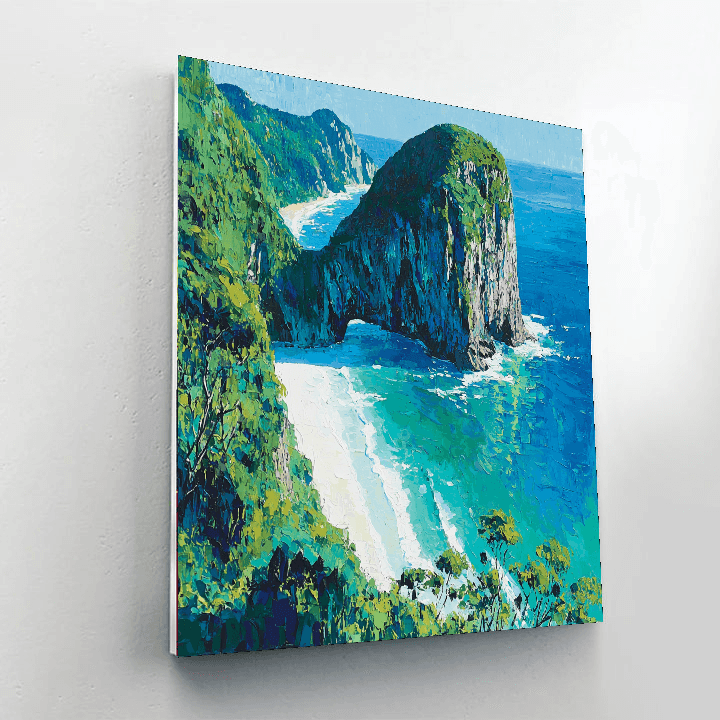 Kelingking Beach - Nusa Penida Paint By Numbers Kits