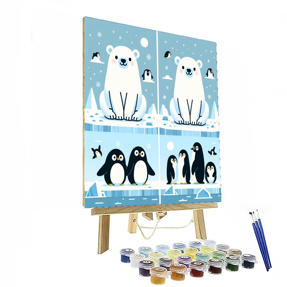Arctic Polar Pals Numbered Painting Kits