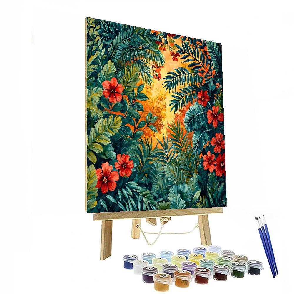 Frida Kahlo Inspired Whispers Of The Jungle  Painting By Numbers Kit