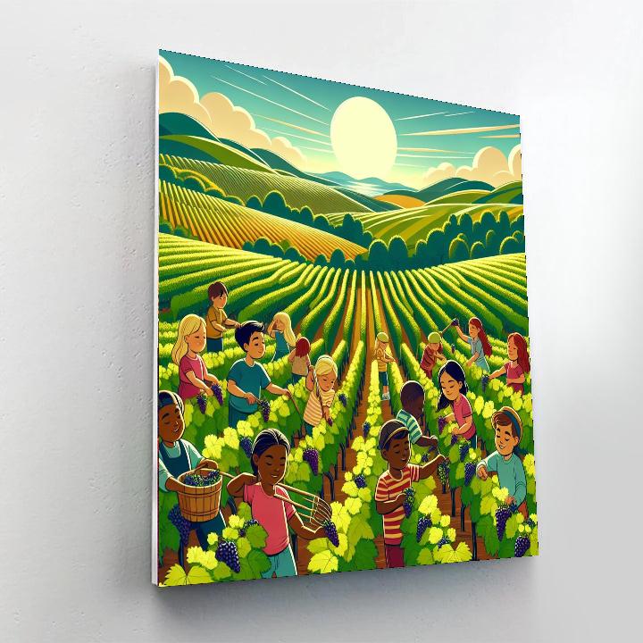 Vivacious Vineyard Visit Numbered Painting Kits