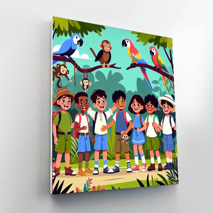 Joyous Jungle Journey Painting By Numbers Kit