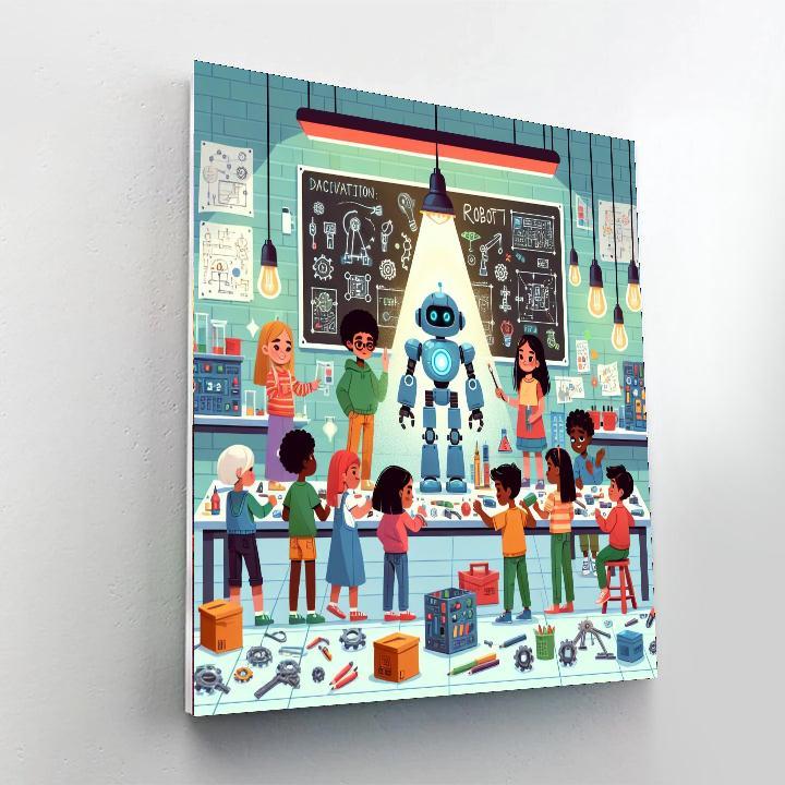 Robot Workshop Exploration Painting Number Kit