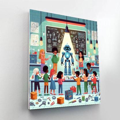 Robot Workshop Exploration Painting Number Kit