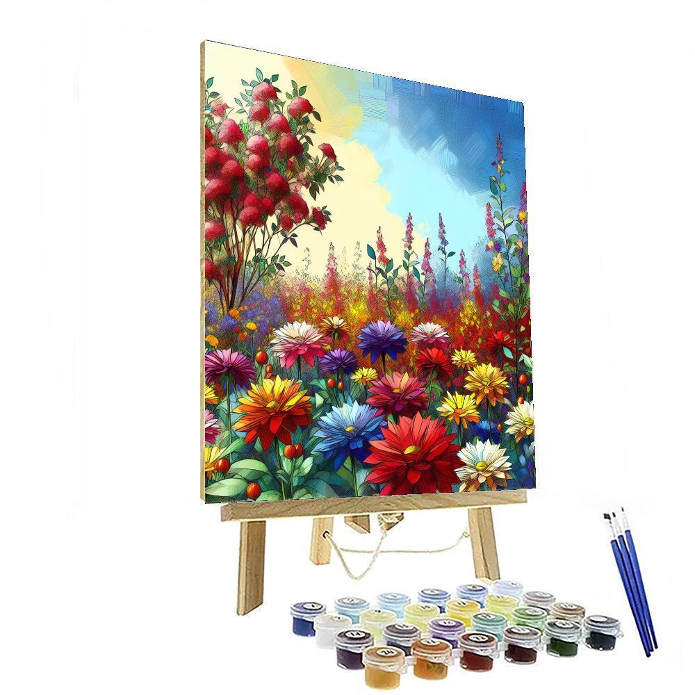 Joyful Garden Stroll Paint By Number