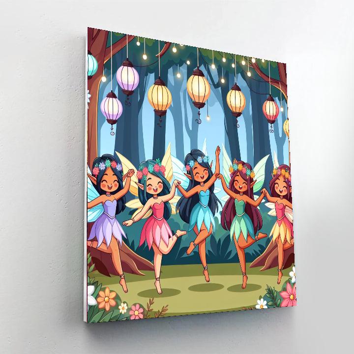 Woodland Fairies' Celebration Painting By Numbers Kit