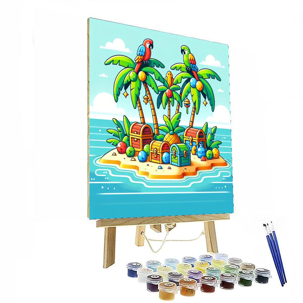 Tropical Treasure Paint By Numbers Art