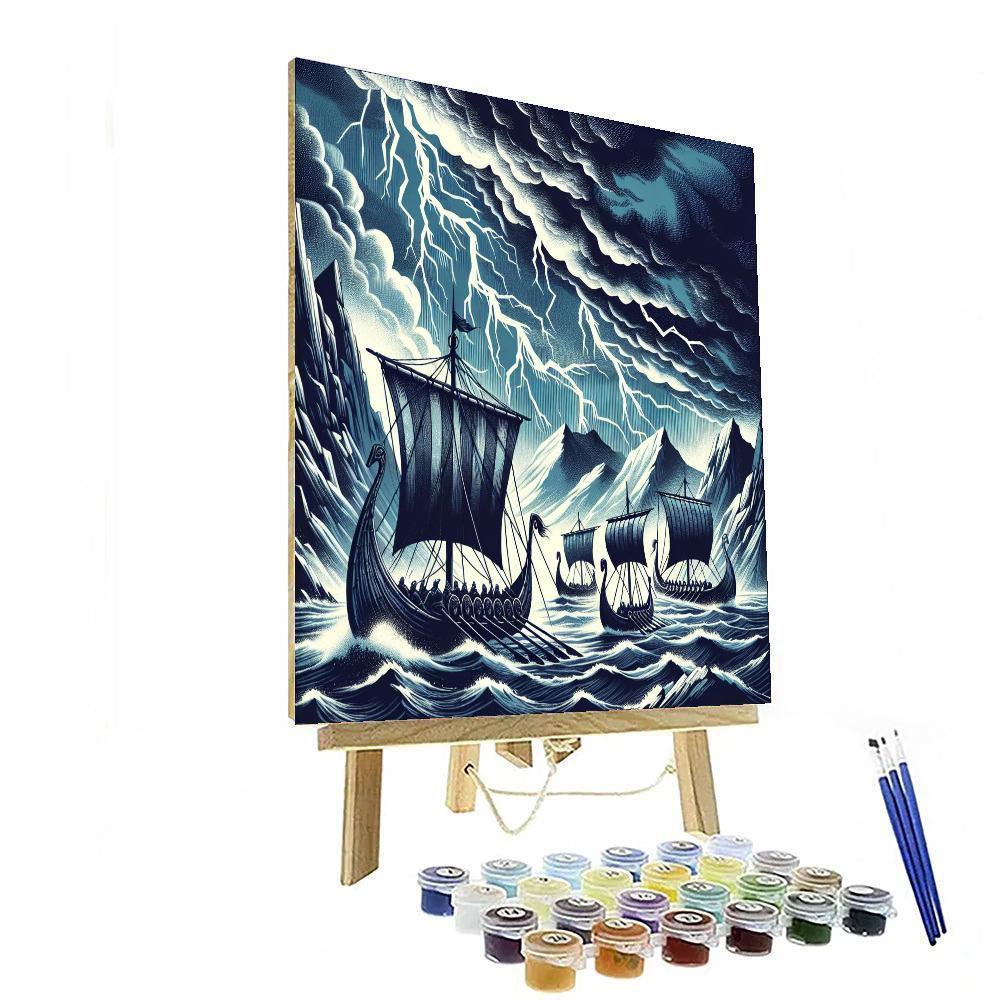 Viking Saga Adventure Paint By Numbers Art