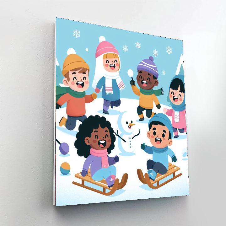 Winter Adventure Painting By Numbers Kit