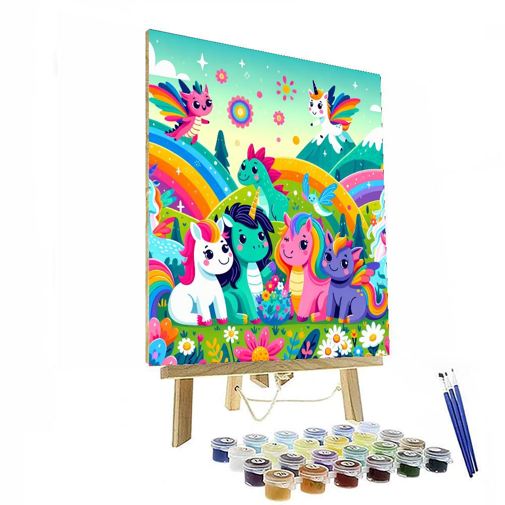 The Magical Creature Adventure DIY Paint By Numbers