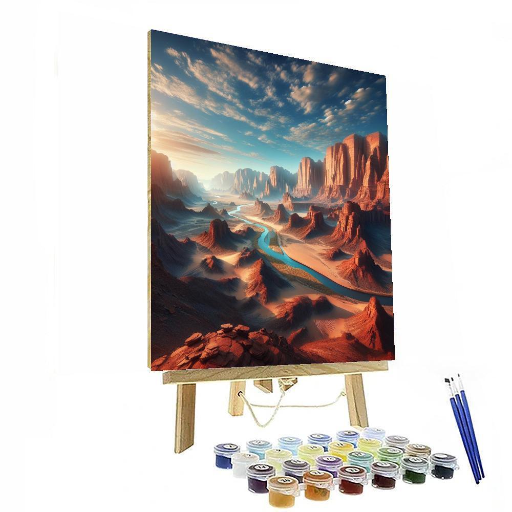 Mystic Canyon Landscape Numbered Painting Kits
