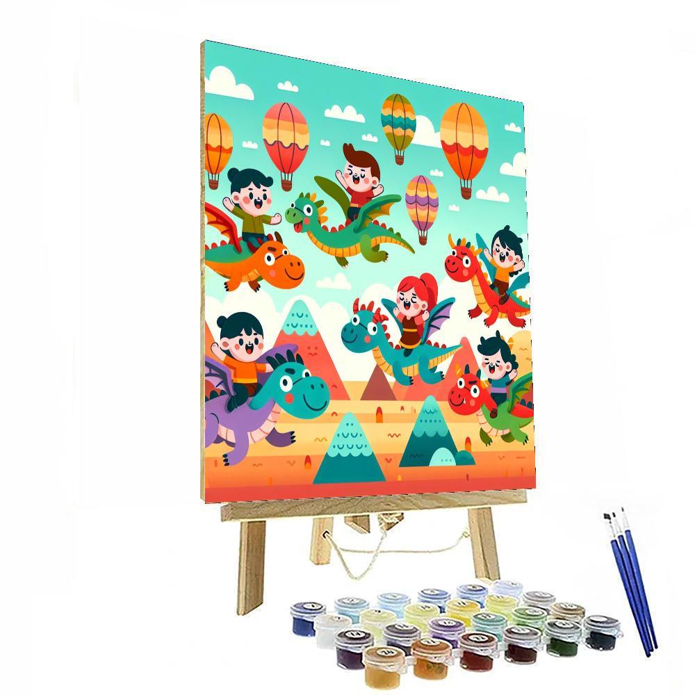Dragon Riders Quest Paint By Numbers Art
