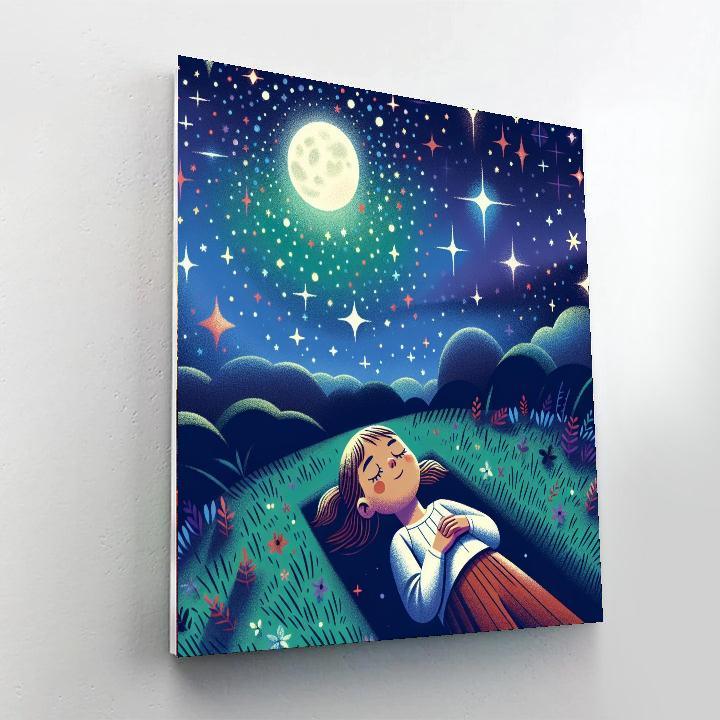Sparkling Starry Night Paint By Numbers