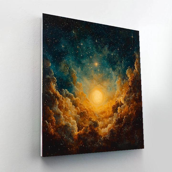 Michelangelo Inspired Michelangelo's Celestial Wonders  Numbered Painting Kits