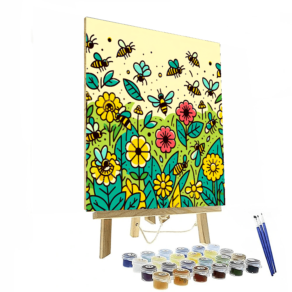 Busy Bee's Garden - DIY Painting By Numbers Kit – Artistry Rack