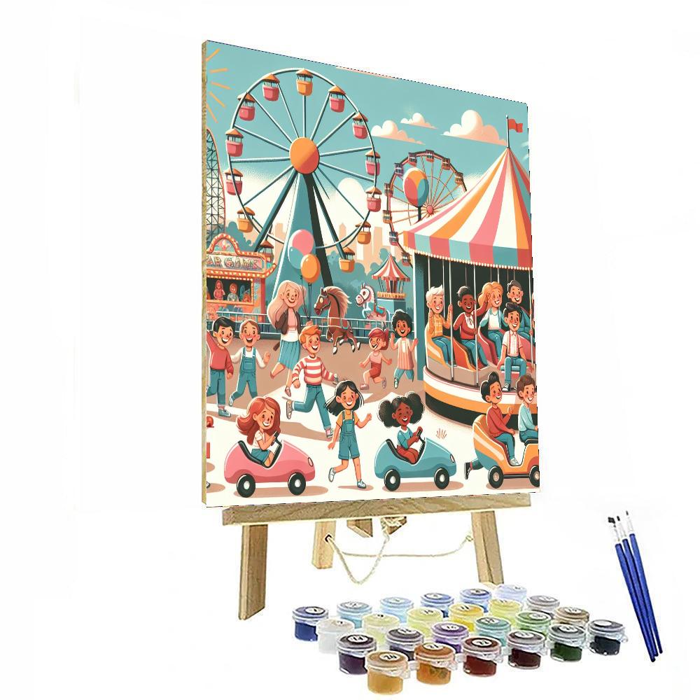 Amazing Adventure Park Painting By Numbers Kit
