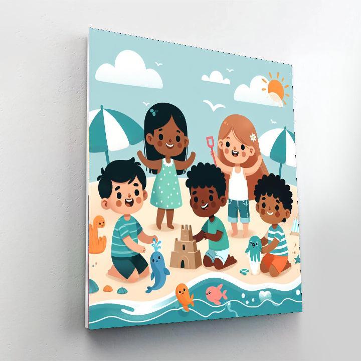 Seaside Summer Fun Paint By Number