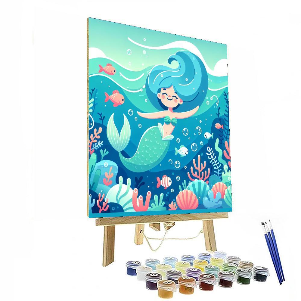 Mermaid's Ocean Journey Painting By Numbers Kit