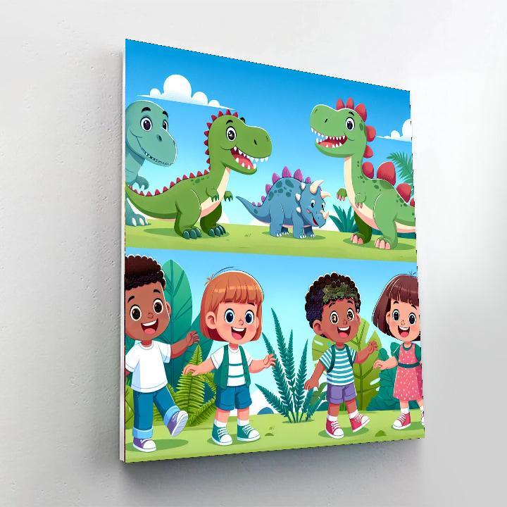 Jurassic Explorers Paint By Color