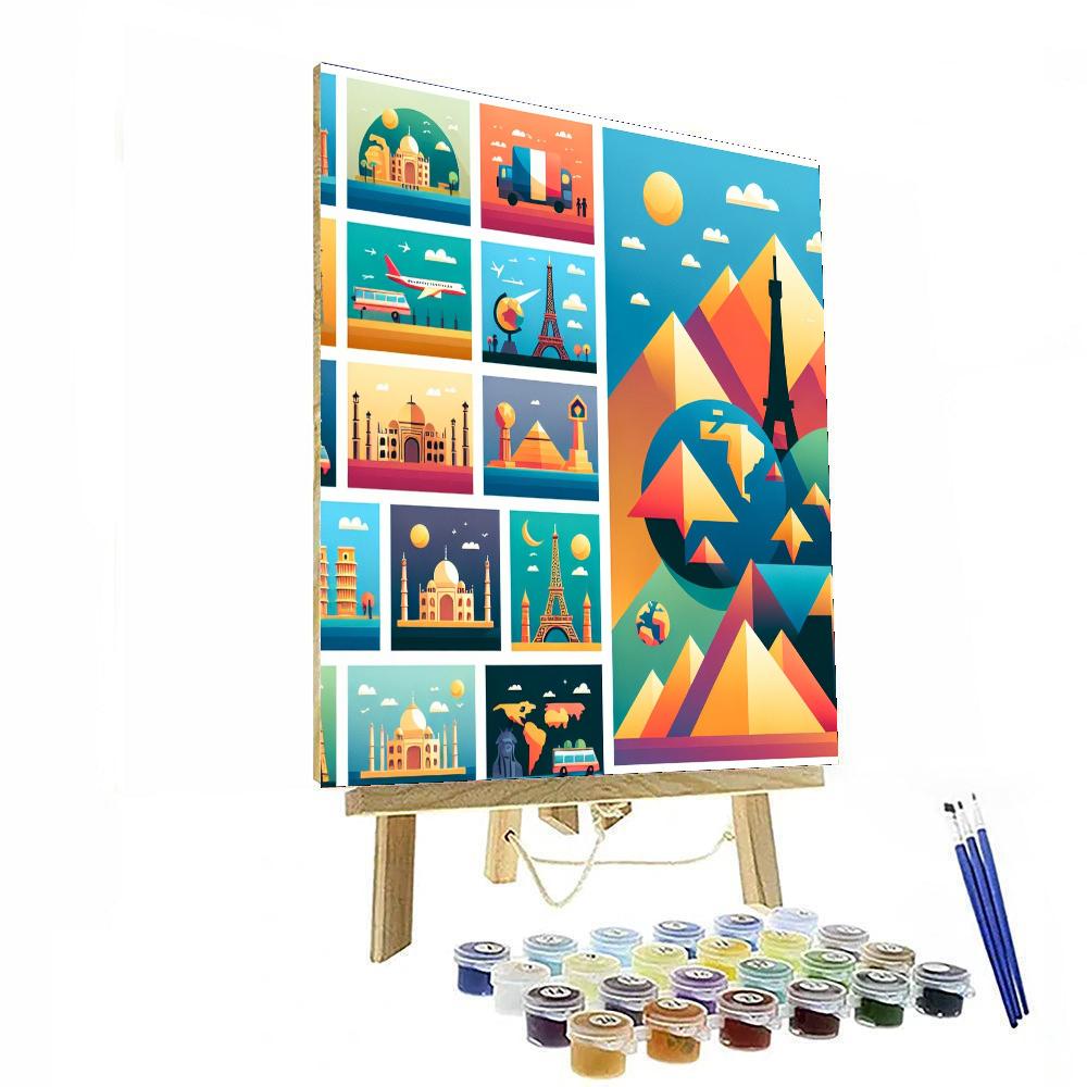 Historical World Landmarks Numbered Painting Kits