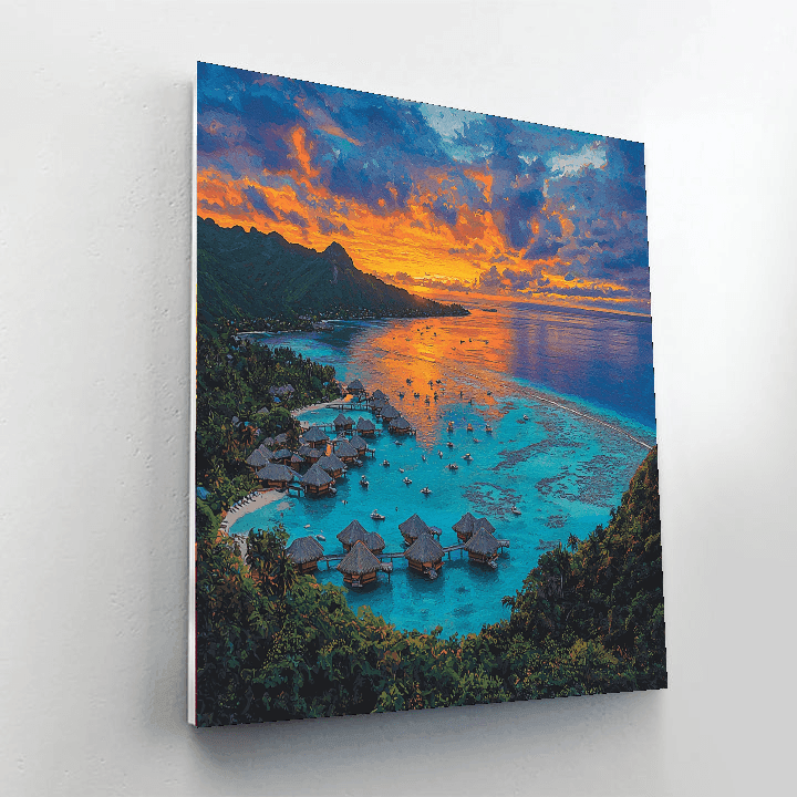 Bora Bora DIY Paint By Numbers