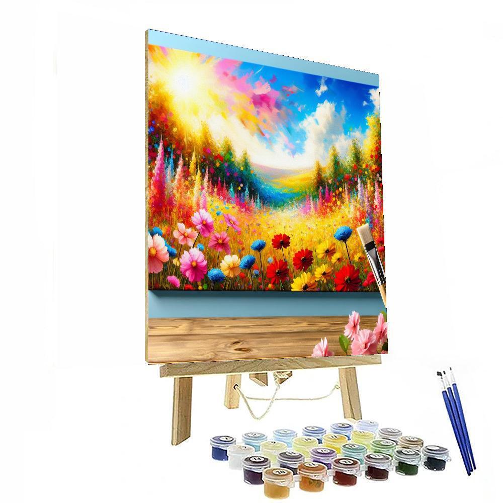 Sunny Meadow Harmony Number Painting