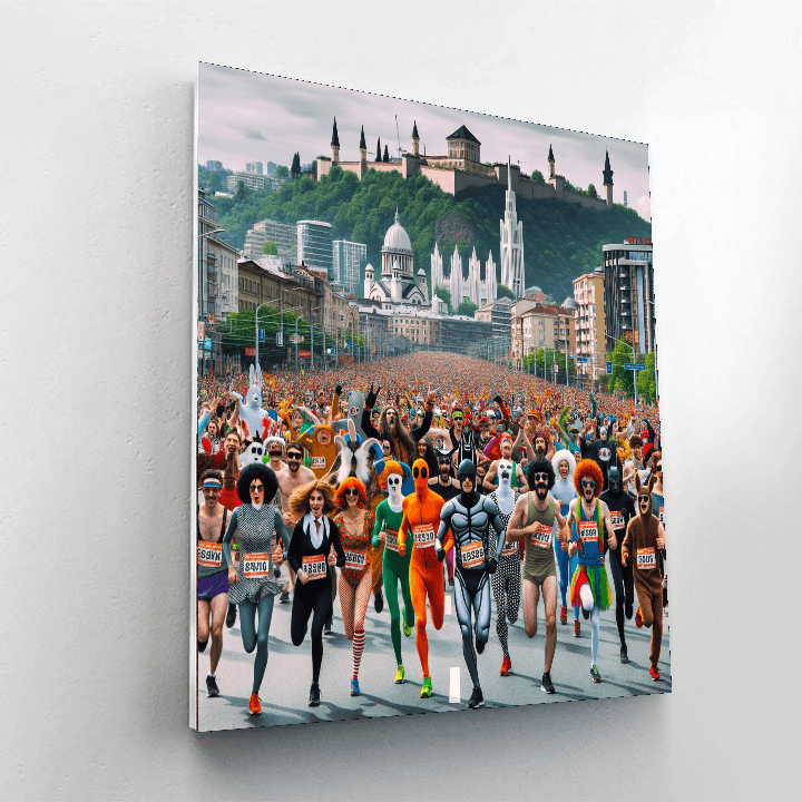 Bay To Breakers - Usa Number Painting