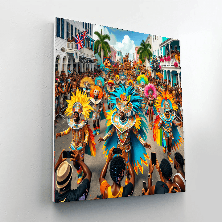 Junkanoo - Nassau, Bahamas Numbered Painting Kits