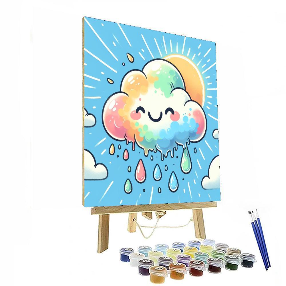 Playful Cloud Number Painting