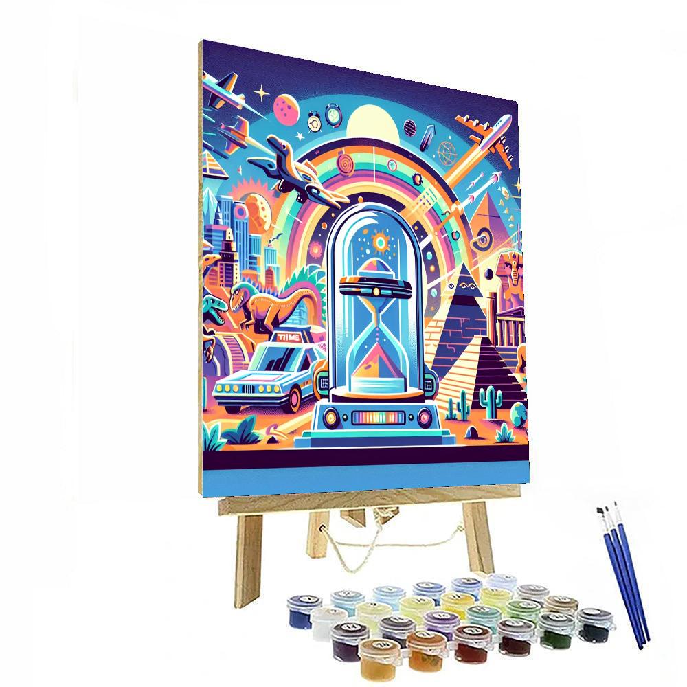 Traveling Time Machine Paint By Numbers Kits