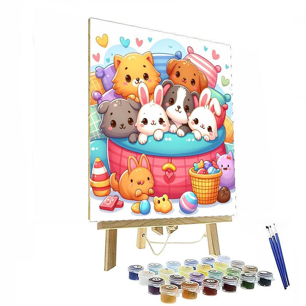 Cuddle Up with Critters - DIY Painting By Numbers Kit – Artistry Rack