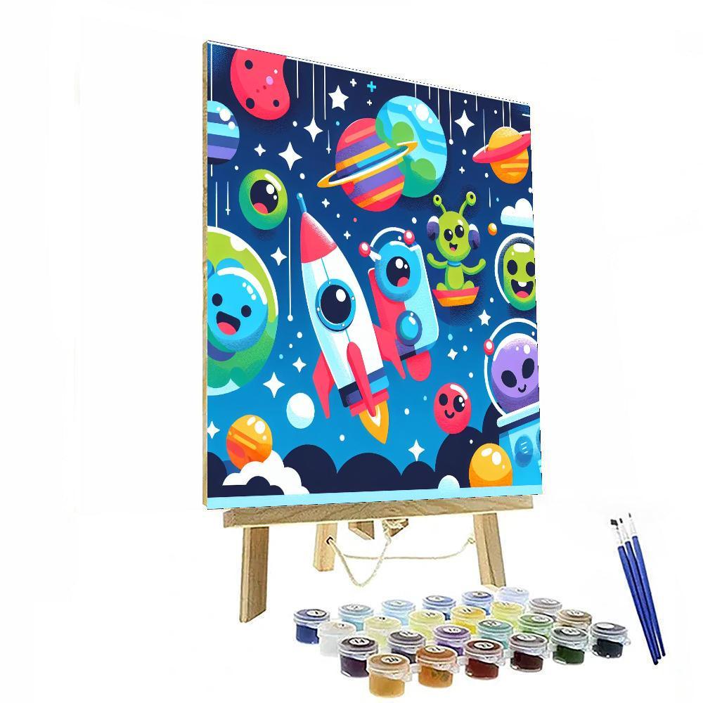 Friendly Galactic Journey Paint By Number