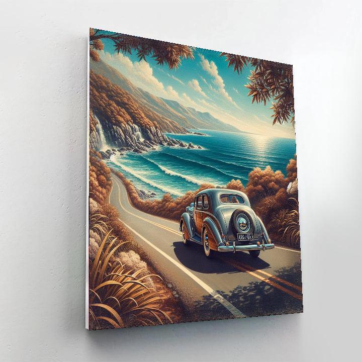 Classic Car Dreamscape Paint By Numbers
