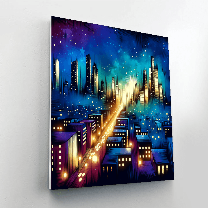 Vibrant Cityscapes Paint By Color