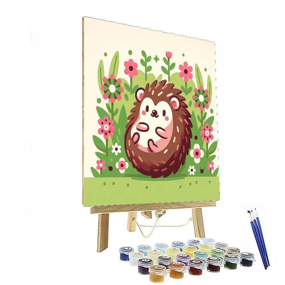 Cozy Garden Hedgehog Paint By Color