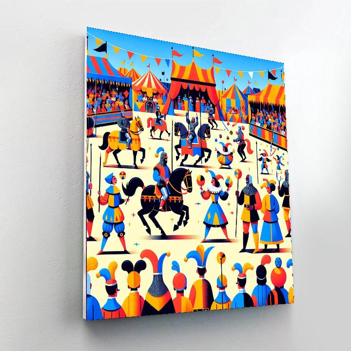 Merry Medieval Faire Paint By Numbers